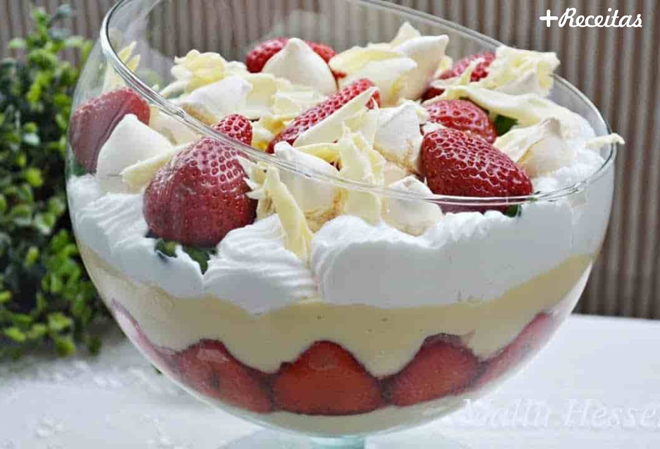 Merengue de morango