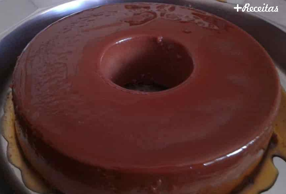 Pudim de creme de avelã