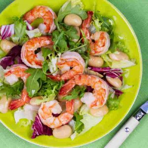 salada de camarão shrimp