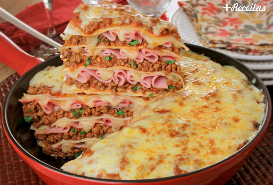 Lasanha de frigideira