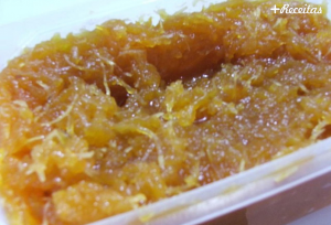 Doce de mamão verde com coco