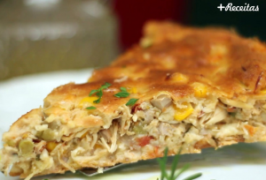 Torta simples de frango