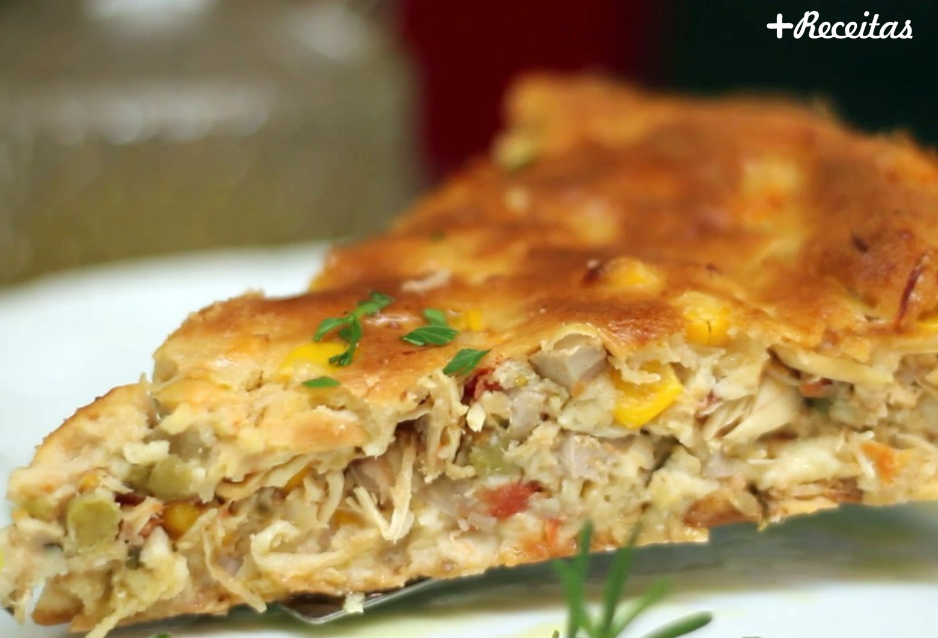 Torta simples de frango
