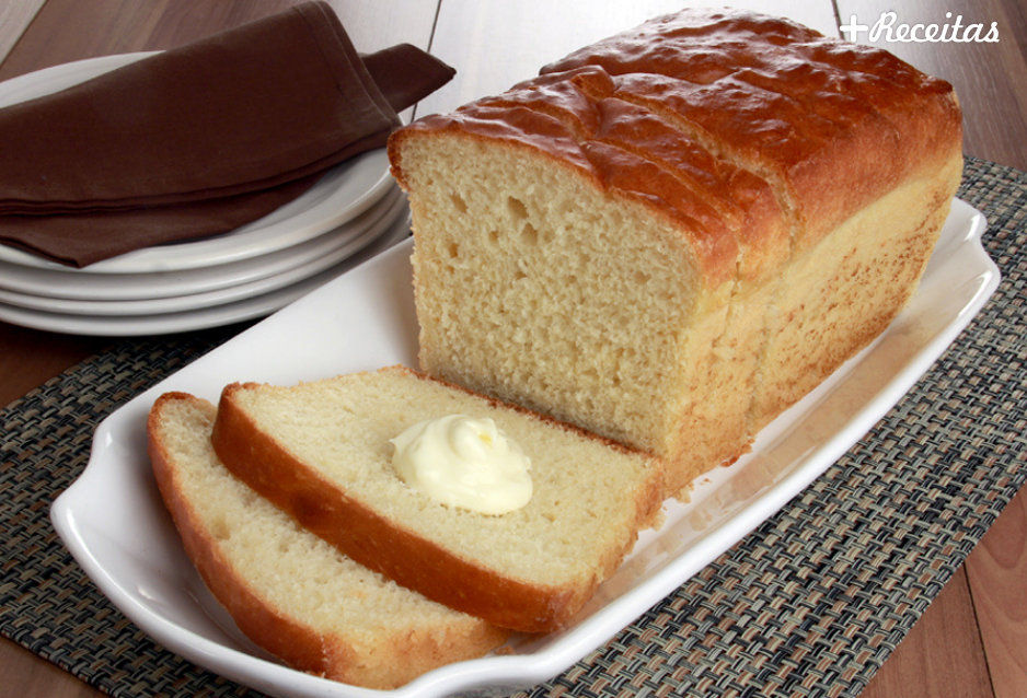 Pão de forma caseiro rápido de fazer